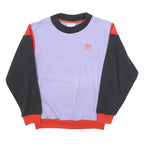 ADIDAS Womens Purple & Black & Red Florida Shore Crew Neck UK 8 Sweatshirt