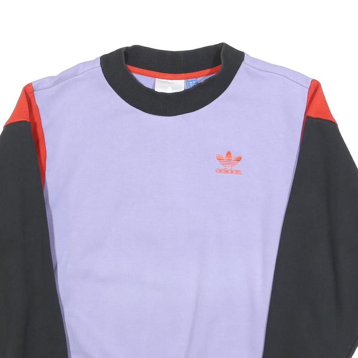 ADIDAS Womens Purple & Black & Red Florida Shore Crew Neck UK 8 Sweatshirt