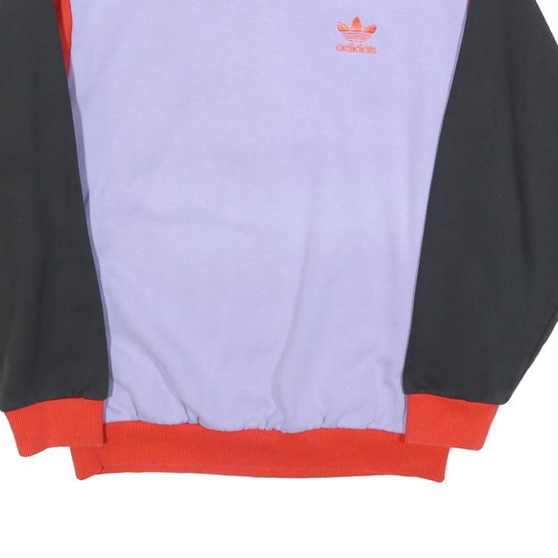 ADIDAS Womens Purple & Black & Red Florida Shore Crew Neck UK 8 Sweatshirt