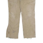 CARHARTT Mens Cotton Canvas Beige Regular Fit Straight Leg Trousers W38 L29