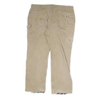 CARHARTT Mens Cotton Canvas Beige Regular Fit Straight Leg Trousers W38 L29