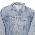 LEE Womens Blue Denim Jacket M Cotton Blend Button Closure Classic Fit Casual