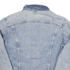 LEE Womens Blue Denim Jacket M Cotton Blend Button Closure Classic Fit Casual