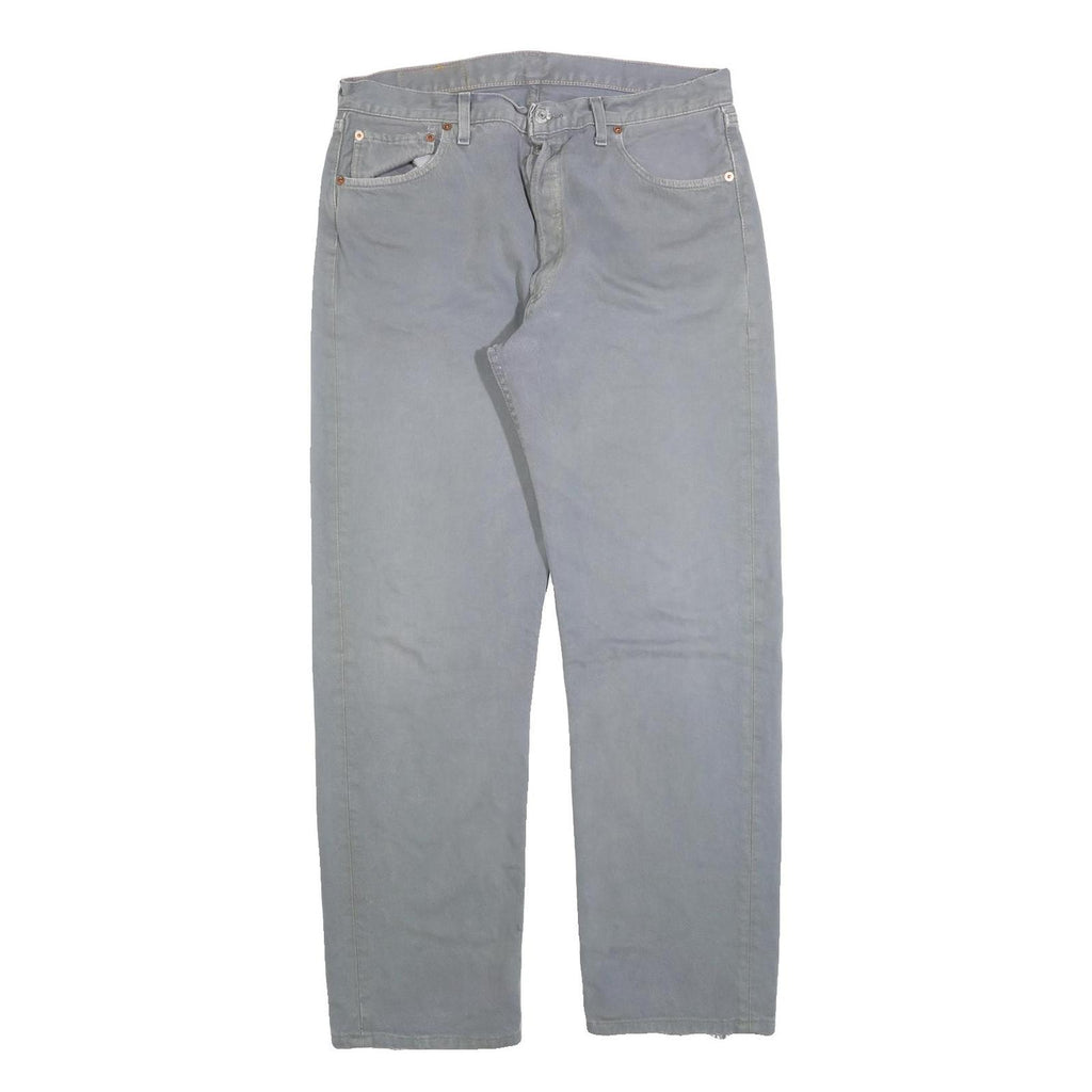 LEVI'S 501 Mens Regular Fit Straight Denim Light W36 L30 Classic Button Fly
