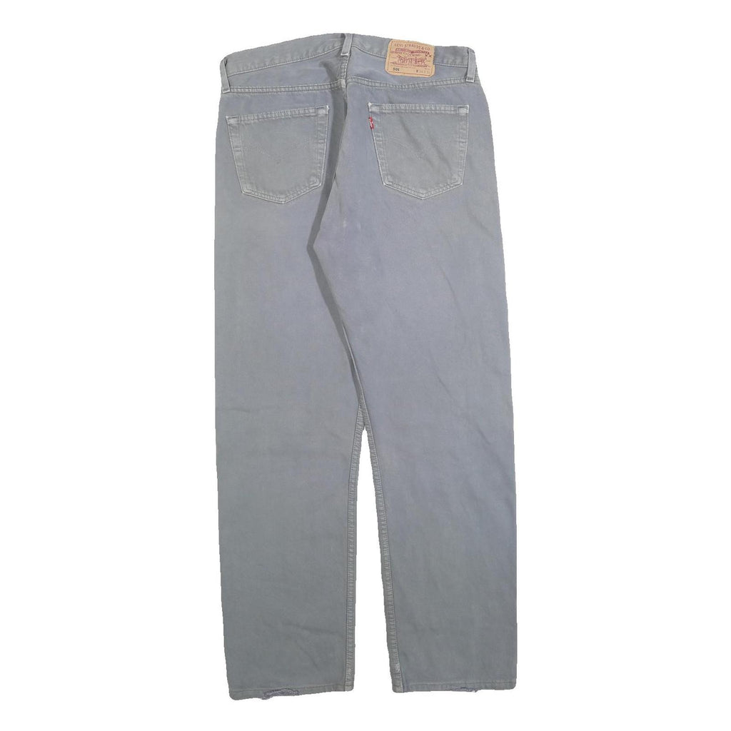 LEVI'S 501 Mens Regular Fit Straight Denim Light W36 L30 Classic Button Fly