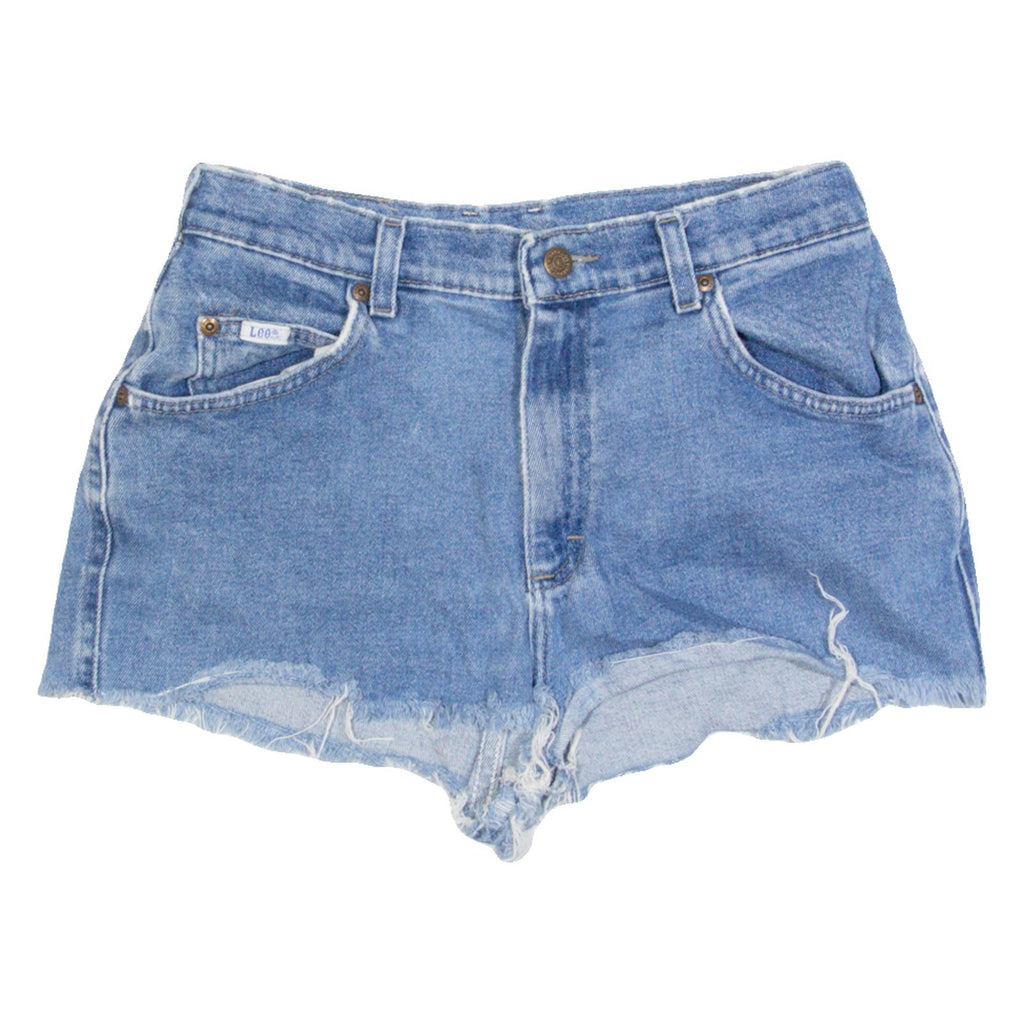LEE Womens Denim Shorts Blue S W26