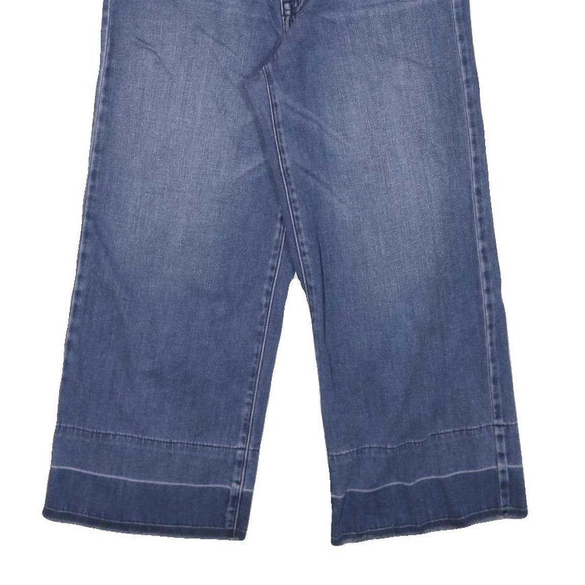 LAUREN RALPH LAUREN Womens Jeans Blue Relaxed Wide-Leg Denim Medium W28 L22