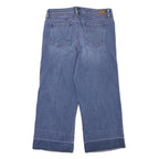 LAUREN RALPH LAUREN Womens Jeans Blue Relaxed Wide-Leg Denim Medium W28 L22