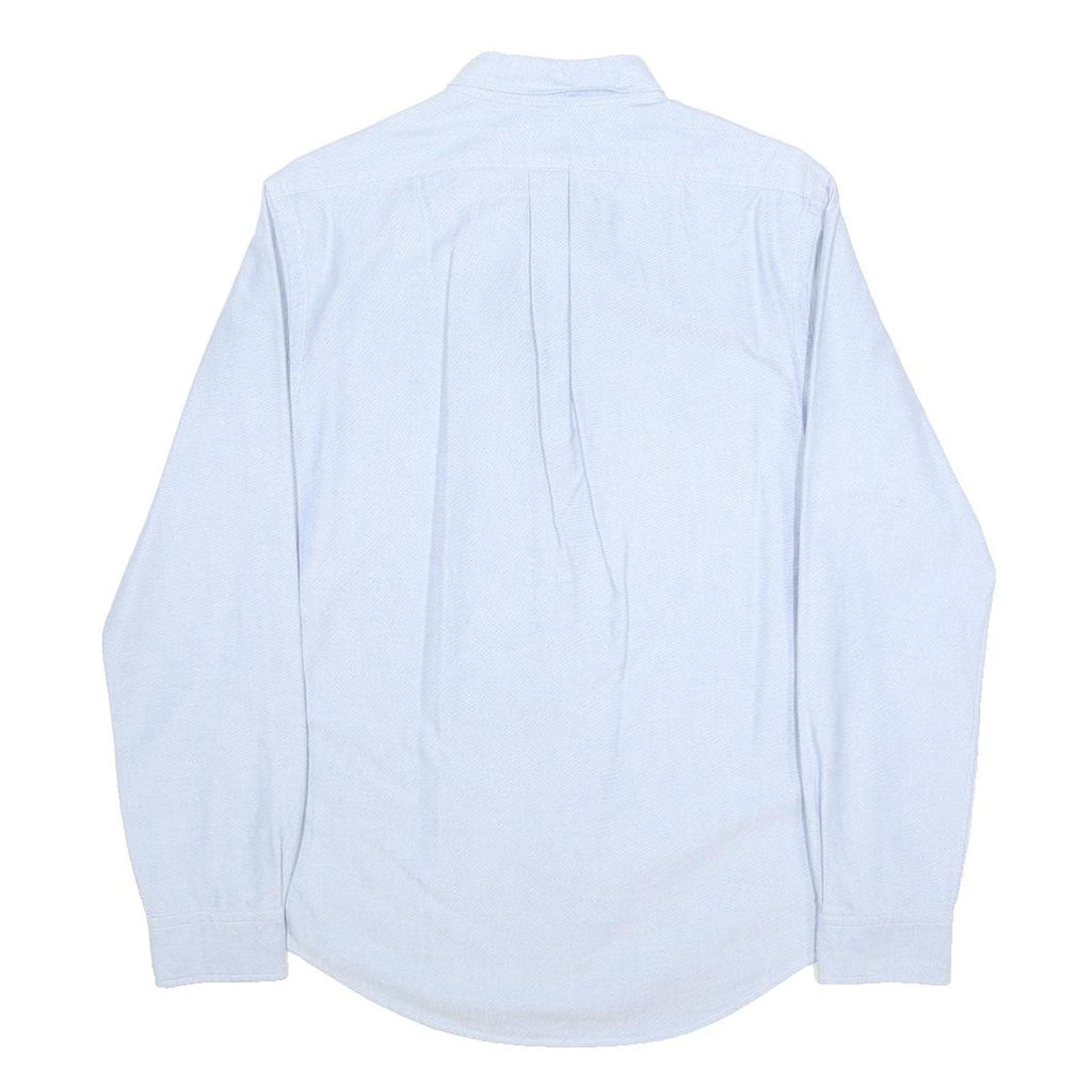 RALPH LAUREN Mens Blue Plain Shirt M Button Down Collar Long Sleeve Classic Fit