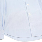 RALPH LAUREN Mens Blue Plain Shirt M Button Down Collar Long Sleeve Classic Fit