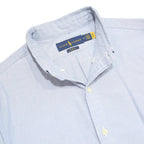RALPH LAUREN Mens Blue Plain Shirt M Button Down Collar Long Sleeve Classic Fit