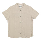 JACK WOLFSKIN Womens Beige Travel Shirt L Lightweight Cotton Blend Summer