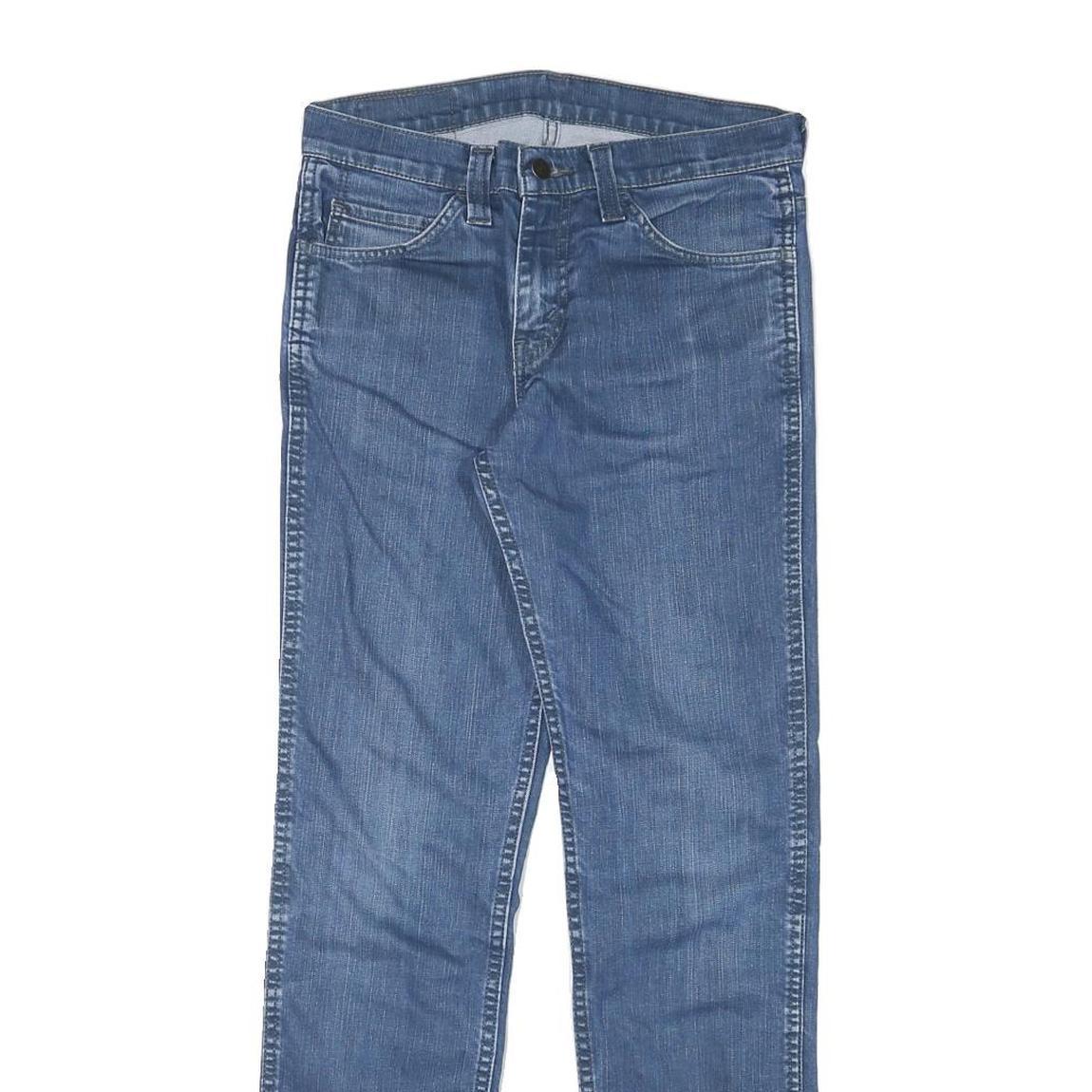 LEVI'S Mens Blue Cotton Blend Regular Straight Denim W28 L30 Classic Jeans