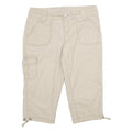 MAURICES Womens Shorts Beige Casual Cargo L W34 Pocket Detail Cotton Blend