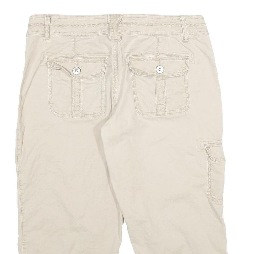MAURICES Womens Shorts Beige Casual Cargo L W34 Pocket Detail Cotton Blend