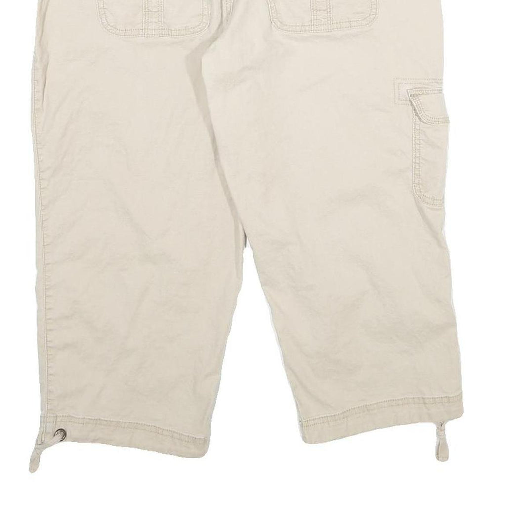 MAURICES Womens Shorts Beige Casual Cargo L W34 Pocket Detail Cotton Blend