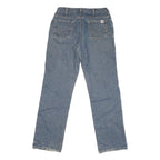 CARHARTT Mens Regular Fit Blue Denim Jeans W30 L30 Classic Zip Closure Casual