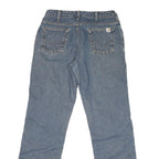 CARHARTT Mens Regular Fit Blue Denim Jeans W30 L30 Classic Zip Closure Casual