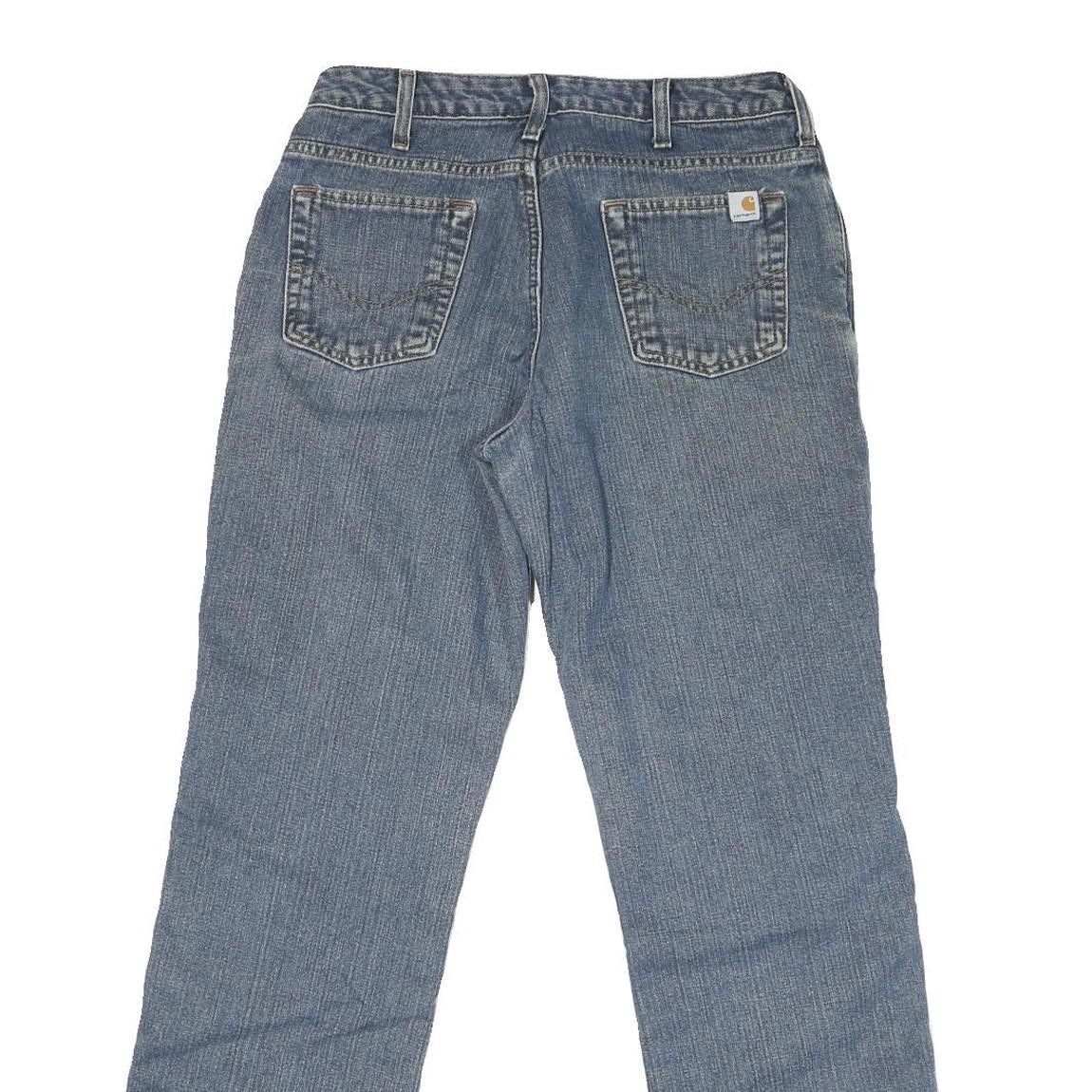 CARHARTT Mens Regular Fit Blue Denim Jeans W30 L30 Classic Zip Closure Casual