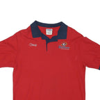 LANDAU Mens Red & Navy Rainbow International Embroidered Short Sleeve Polo Shirt
