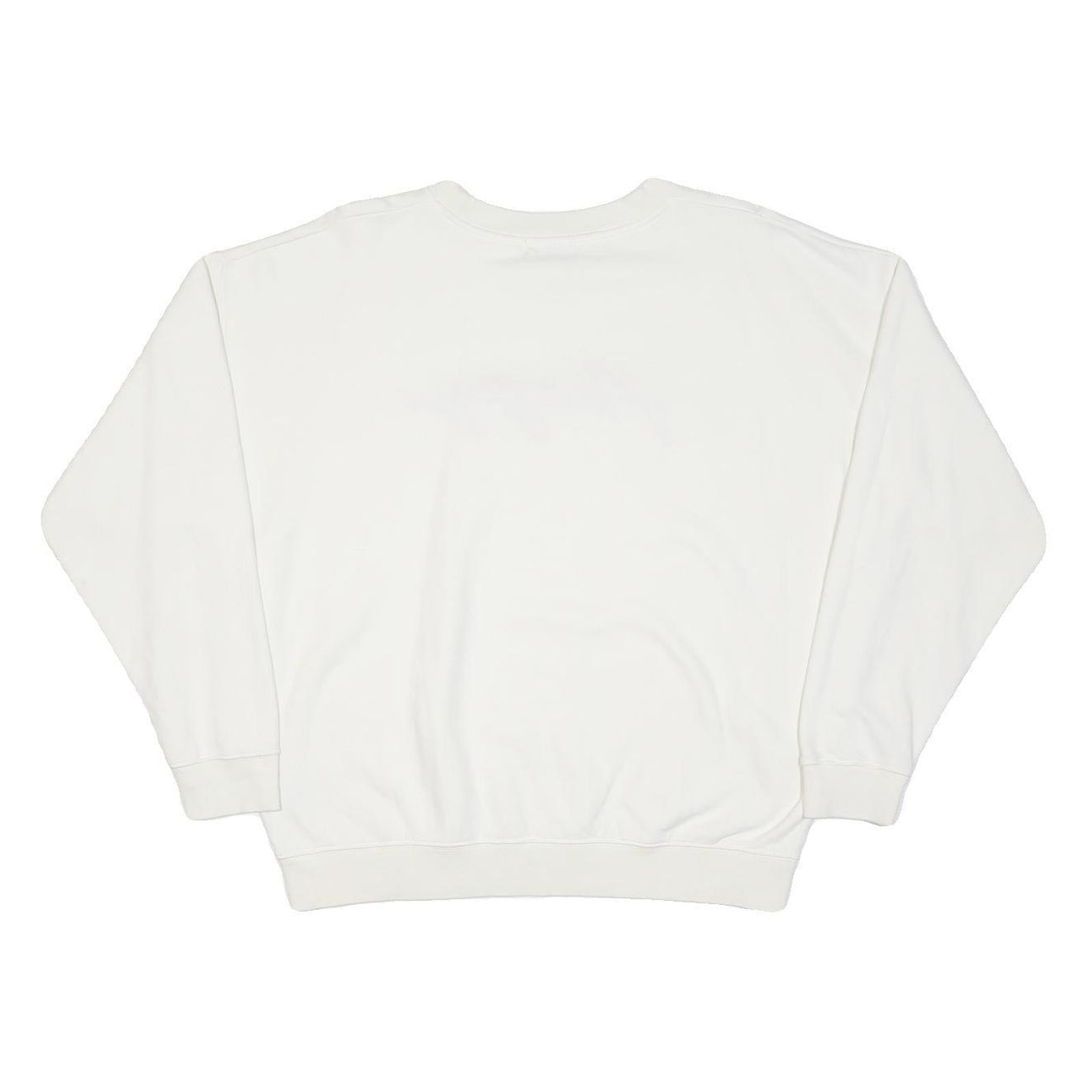 FRENCH DISORDER Mens White Red Amazing Crew Neck S Cotton Sweatshirt Casual