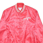 AVON Mens Red Nylon Varsity Jacket XL Satin Button Catch The Spirit Team