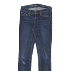 LEVI'S Womens Slim Skinny Denim Medium Blue W25 L29 Cotton Blend Zip Jeans