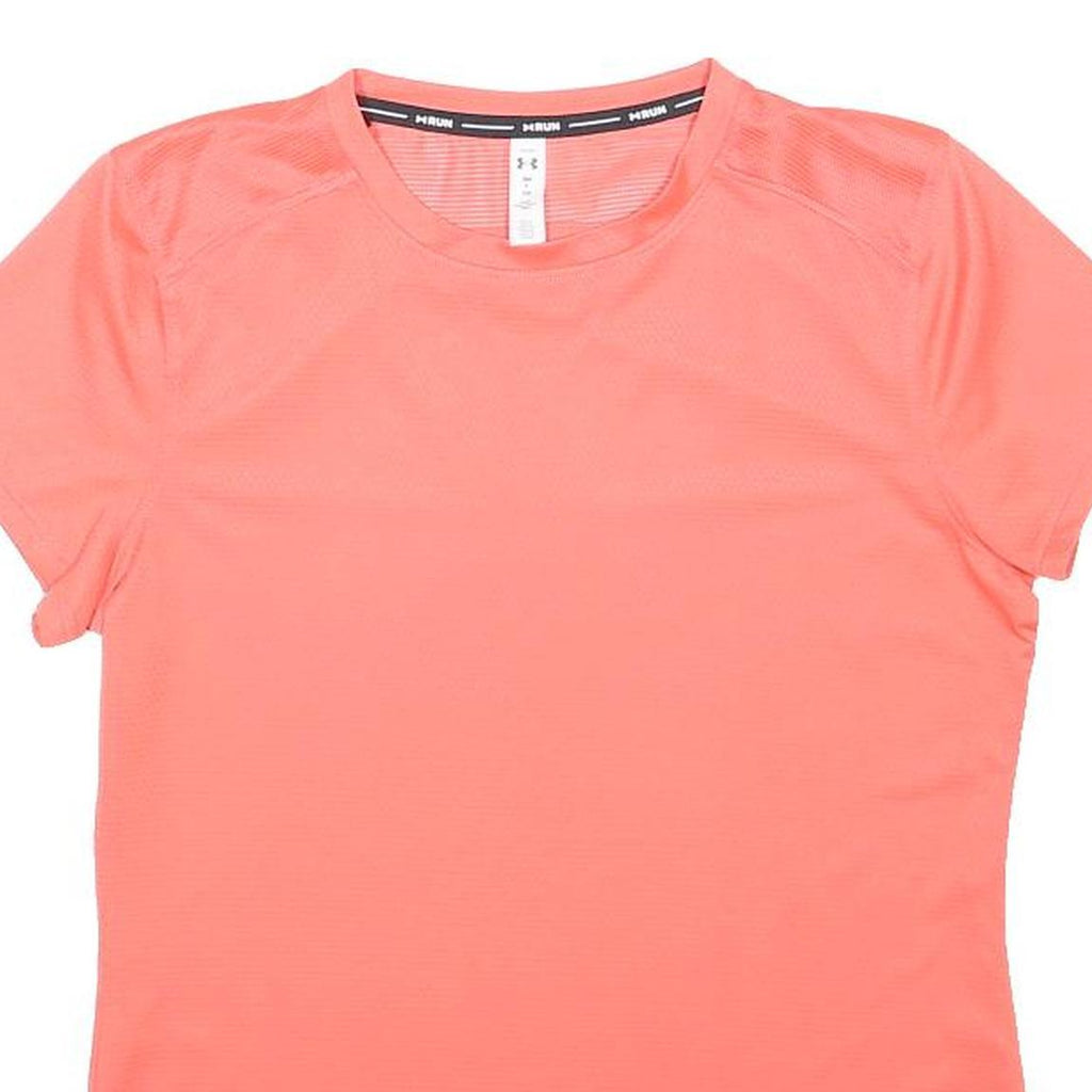 UNDER ARMOUR Womens Coral Running T-Shirt S Short Sleeve Crew Neck Performance