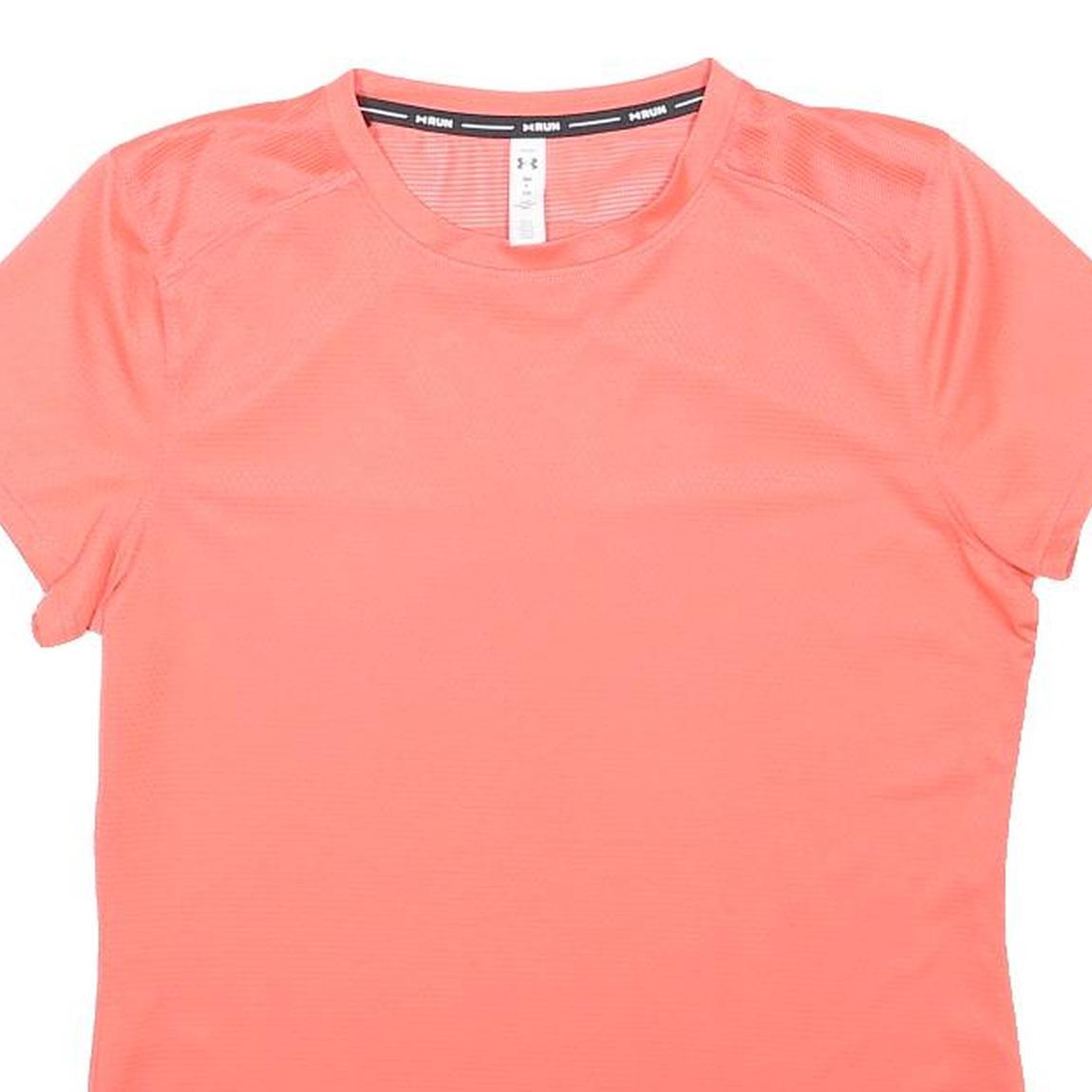 UNDER ARMOUR Womens Coral Running T-Shirt S Short Sleeve Crew Neck Performance