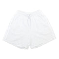 ADIDAS Womens Shorts White Casual Plain UK 12 W25 Cotton Blend Drawstring