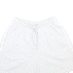 ADIDAS Womens Shorts White Casual Plain UK 12 W25 Cotton Blend Drawstring
