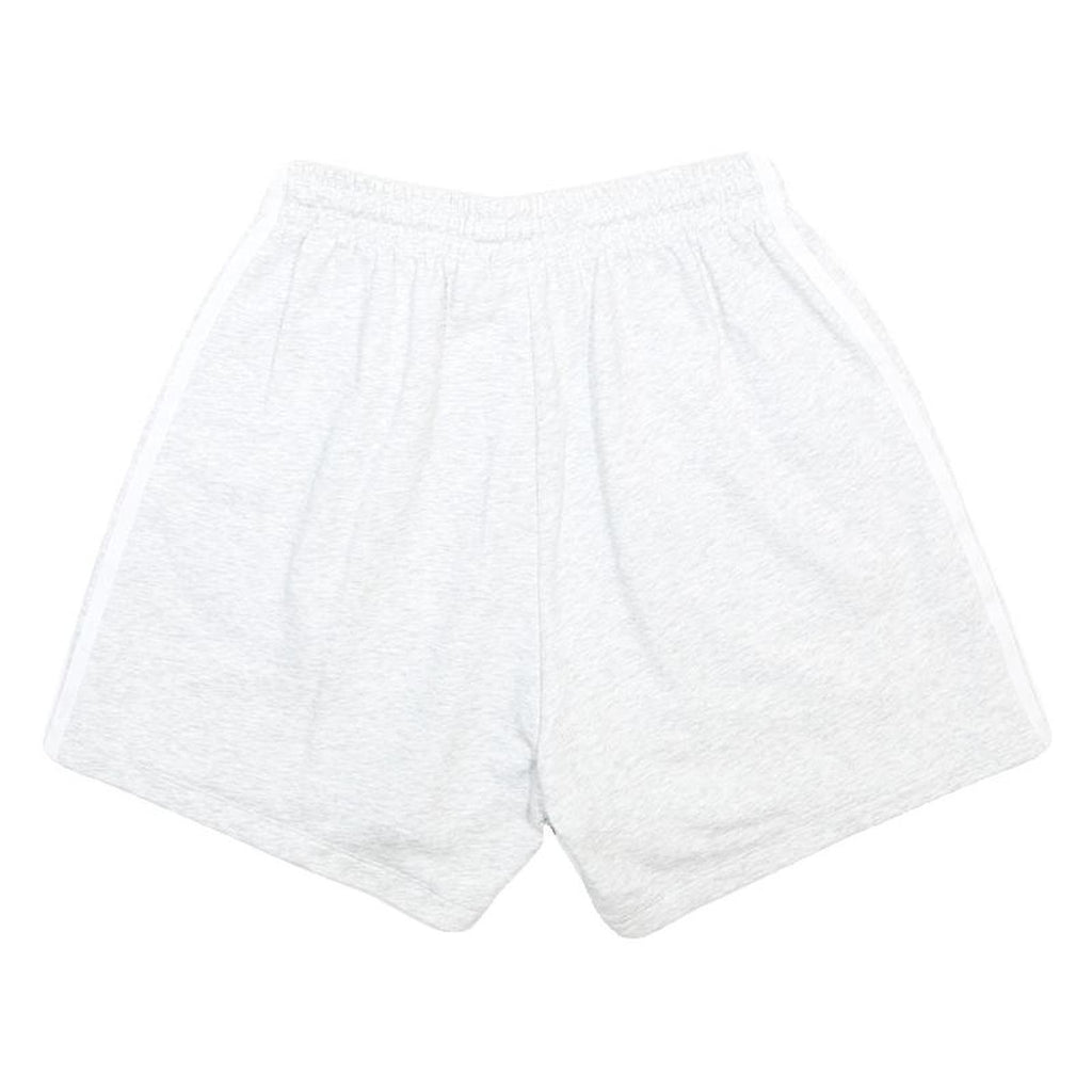 ADIDAS Womens Shorts White Casual Plain UK 12 W25 Cotton Blend Drawstring