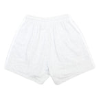 ADIDAS Womens Shorts White Casual Plain UK 12 W25 Cotton Blend Drawstring