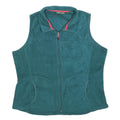WOOLRICH Womens Green Polyester Fleece Sleeveless Zip XL Outdoor Vest Jacket
