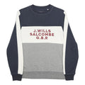 JACK WILLS Mens Navy & White & Grey Sweatshirt Crew Neck M J Wills Salcombe