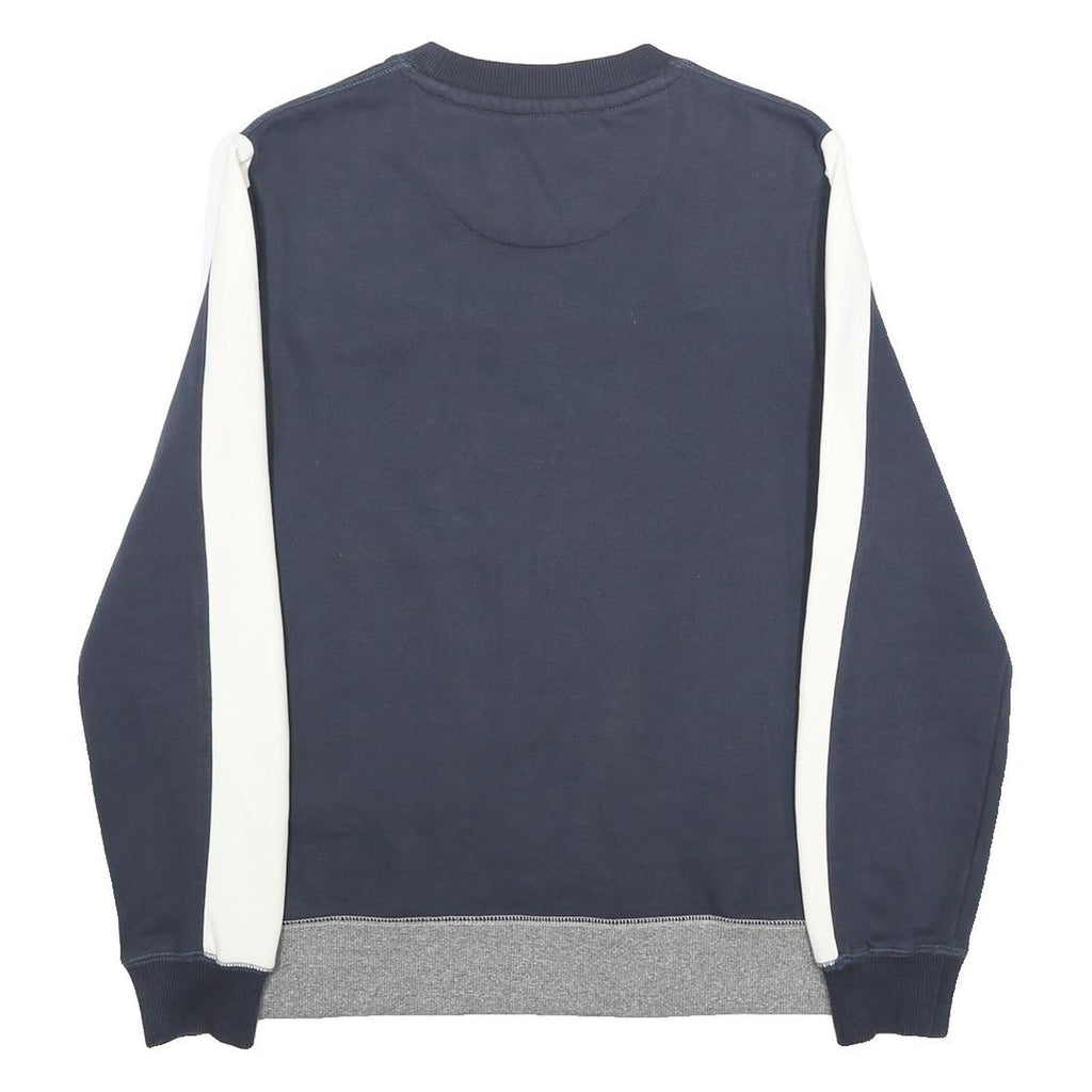 JACK WILLS Mens Navy & White & Grey Sweatshirt Crew Neck M J Wills Salcombe