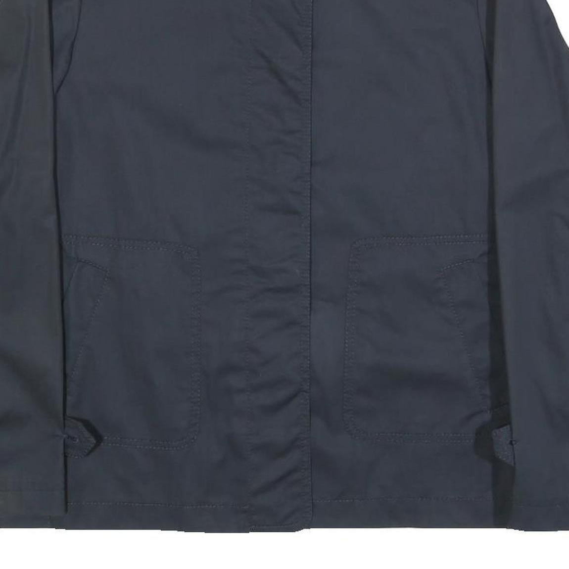 MARELLA Womens Navy Cotton Button Jacket UK 16 Plain Classic Outerwear