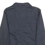 MARELLA Womens Navy Cotton Button Jacket UK 16 Plain Classic Outerwear
