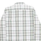 NAUTICA Mens Green & White Check Shirt S Cotton Long Sleeve Button Down Casual