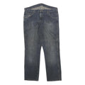 DICKIES Mens Jeans Blue Regular Straight Denim Medium W40 L32 Classic Zip Cotton