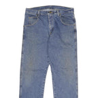 WRANGLER Mens Regular Fit Blue Denim Jeans W34 L32 Classic Zip Cotton Blend
