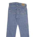 WRANGLER Mens Regular Fit Blue Denim Jeans W34 L32 Classic Zip Cotton Blend