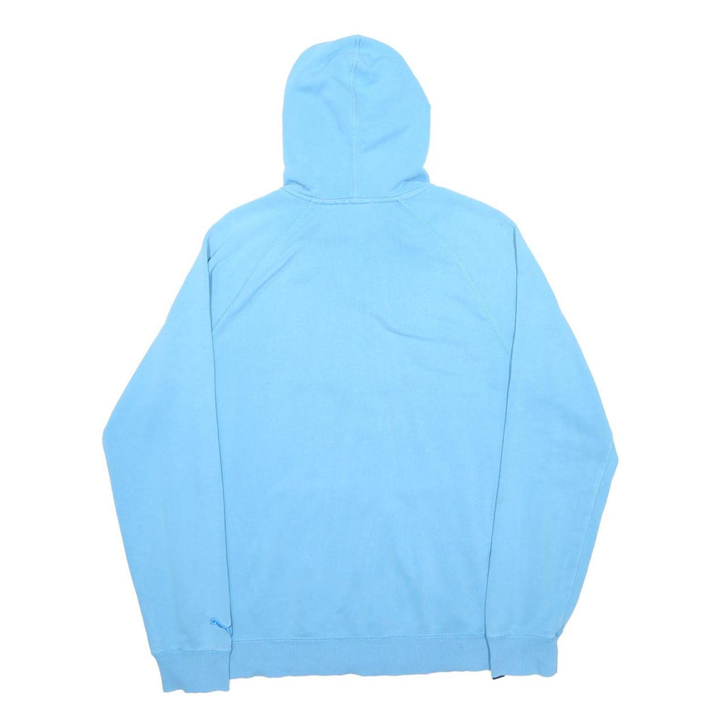 PUMA Mens Blue Full Zip Hoodie L Cotton Blend Casual Sportswear