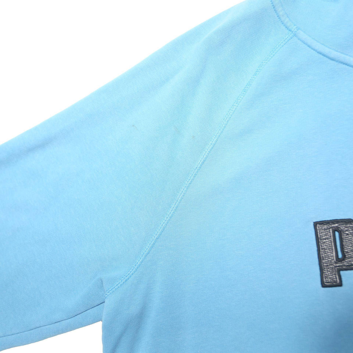 PUMA Mens Blue Full Zip Hoodie L Cotton Blend Casual Sportswear