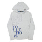 ANTONY MORATO Womens Grey Hooded Pullover Hoodie S Cotton Blend Casual Fit