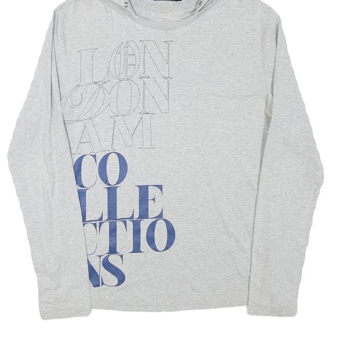 ANTONY MORATO Womens Grey Hooded Pullover Hoodie S Cotton Blend Casual Fit