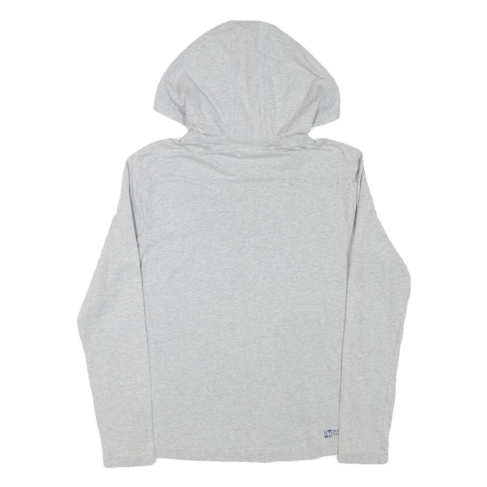 ANTONY MORATO Womens Grey Hooded Pullover Hoodie S Cotton Blend Casual Fit