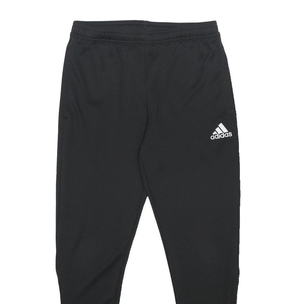 ADIDAS Mens Joggers Black Slim Tapered M W28 L27 Polyester Sports Track Pants