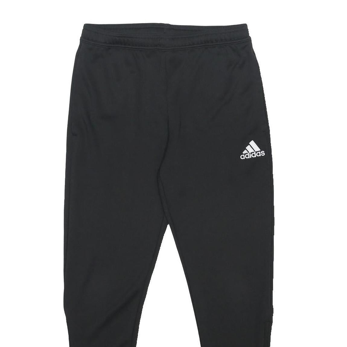 ADIDAS Mens Joggers Black Slim Tapered M W28 L27 Polyester Sports Track Pants
