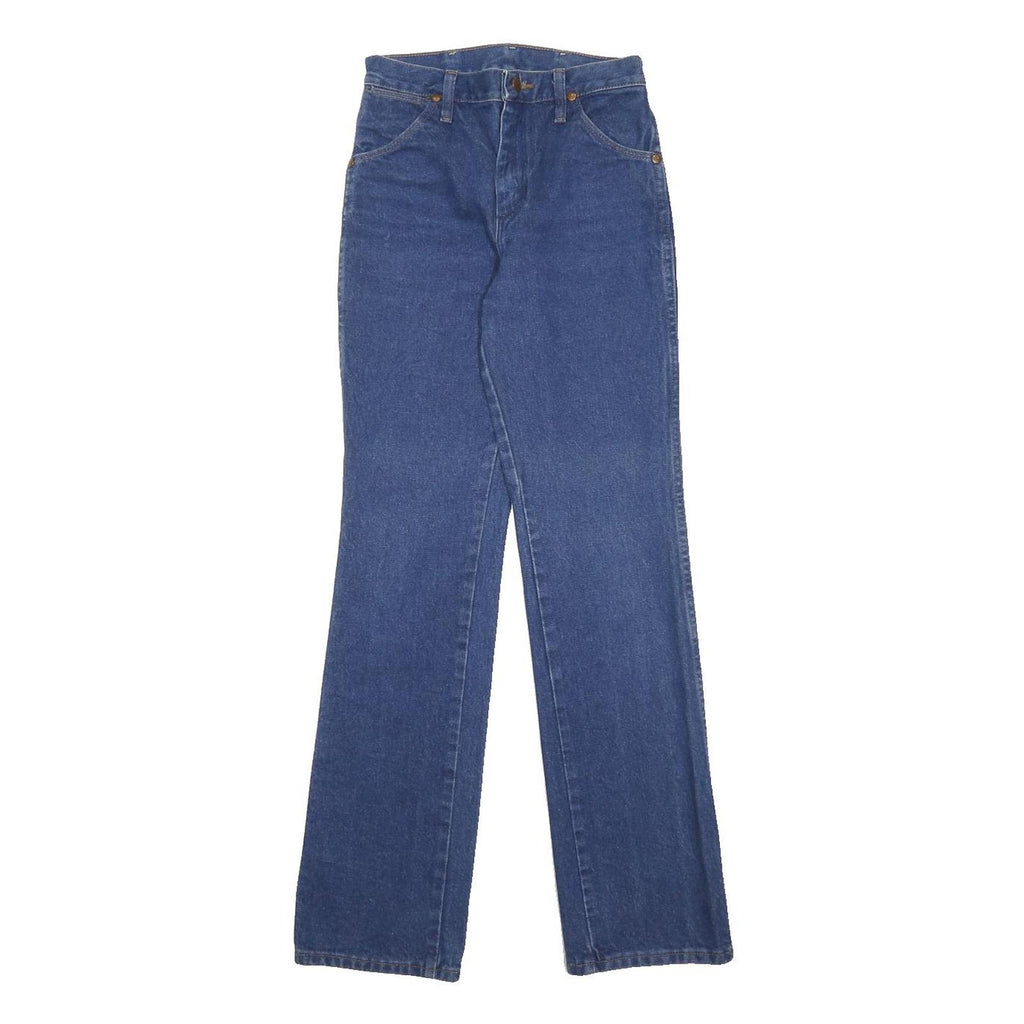 WRANGLER Womens Jeans Blue Slim Straight Denim W26 L31 Classic Cotton Zip